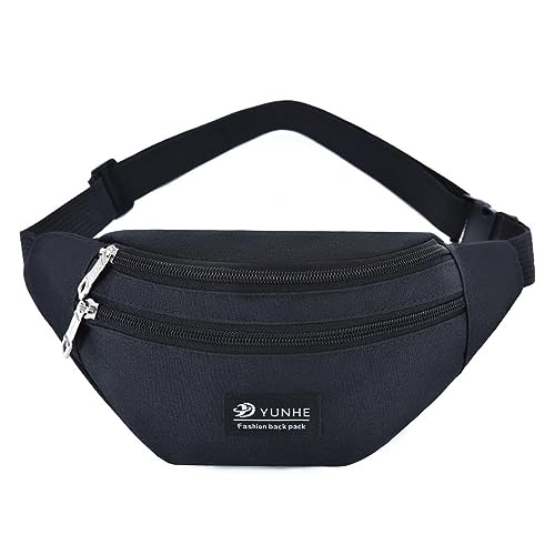 Hüfttaschen Multifunktionale Herren-Handy-Hüfttasche, Outdoor-Sport-Lauf-Brusttasche, Herren- Und Damenmode-Umhängetasche Schwarz von CLoxks