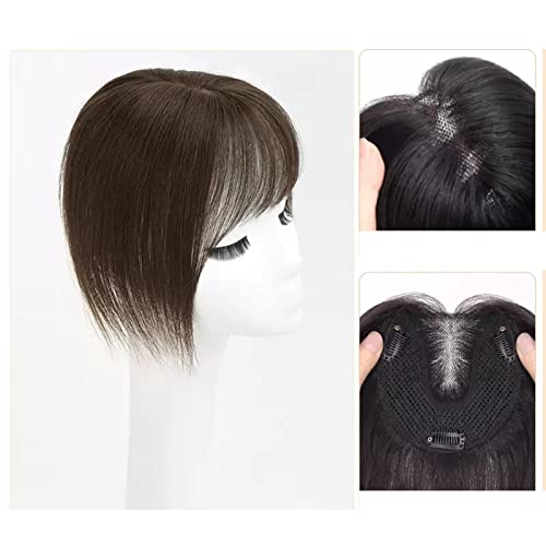 Perücke Perückenstück Damenkopf for Füllen des Haares Flauschige Echthaarabdeckung Weißes Haar zur Erhöhung der Menge an Echthaar-Pony for Füllen des Haarteils Frauen Perücken (Color : 08-(13x13)30CM von CLoxks