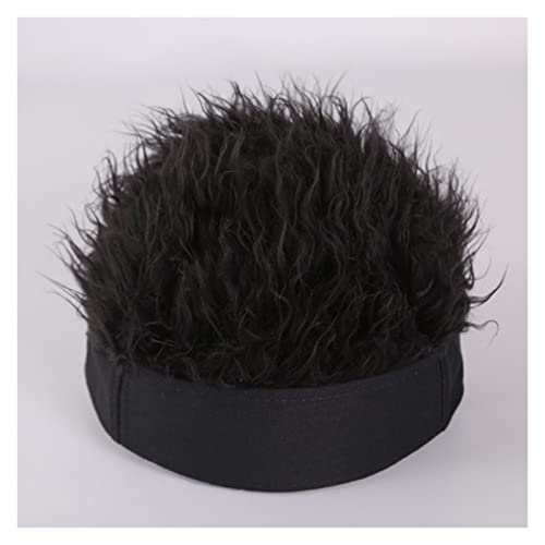 Perückenkappen Herren Frauenkranzlosen Hip Hop Perücke Hut Hut kurze Haare Cap atmable Weich for Party geeignet for Party Perückenkappen für Damen (Color : 2, Size : Taille unique) von CLoxks