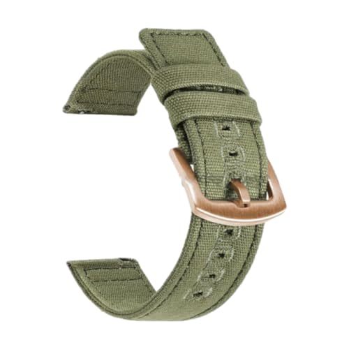 18/20/22 mm Uhrenarmband aus gewebtem Canvas, Schnellverschluss-Design, Ersatzarmband,18 mm von CLywdp