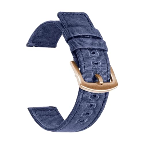 18/20/22 mm Uhrenarmband aus gewebtem Canvas, Schnellverschluss-Design, Ersatzarmband,18 mm von CLywdp
