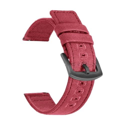18/20/22 mm Uhrenarmband aus gewebtem Canvas, Schnellverschluss-Design, Ersatzarmband,18 mm von CLywdp
