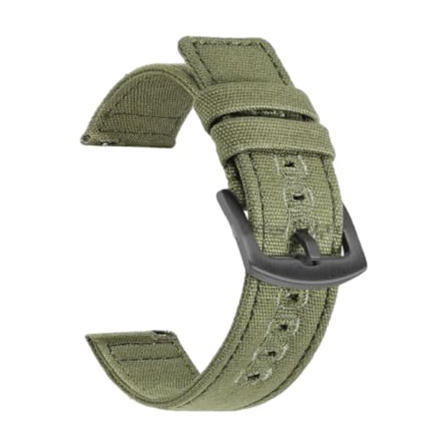18/20/22 mm Uhrenarmband aus gewebtem Canvas, Schnellverschluss-Design, Ersatzarmband,20 mm von CLywdp