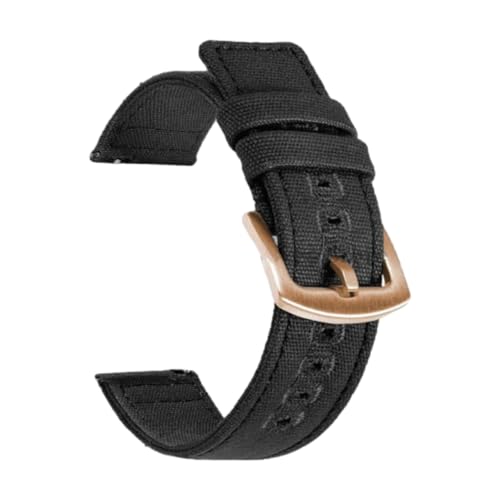 18/20/22 mm Uhrenarmband aus gewebtem Canvas, Schnellverschluss-Design, Ersatzarmband,20 mm von CLywdp