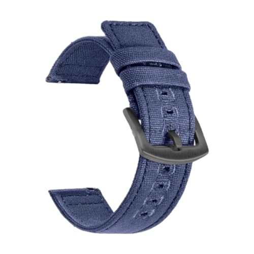 18/20/22 mm Uhrenarmband aus gewebtem Canvas, Schnellverschluss-Design, Ersatzarmband,20 mm von CLywdp