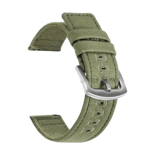 18/20/22 mm Uhrenarmband aus gewebtem Canvas, Schnellverschluss-Design, Ersatzarmband,22 mm von CLywdp
