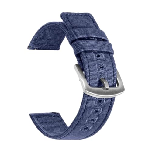 18/20/22 mm Uhrenarmband aus gewebtem Canvas, Schnellverschluss-Design, Ersatzarmband,22 mm von CLywdp