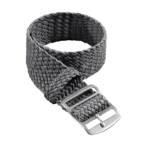 CLywdp 14/16/18/20/22 mm geflochtenes Nylonarmband für Uhren, Ersatzarmband aus Stoff,Grau,16 mm von CLywdp