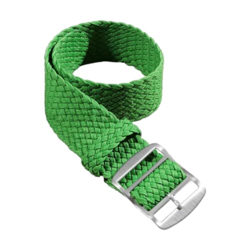 CLywdp 14/16/18/20/22 mm geflochtenes Nylonarmband für Uhren, Ersatzarmband aus Stoff,Grün,22 mm von CLywdp