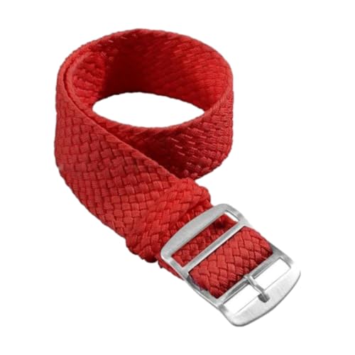 CLywdp 14/16/18/20/22 mm geflochtenes Nylonarmband für Uhren, Ersatzarmband aus Stoff,Rot,22 mm CLywdp 14/16/18/20/22 mm geflochtenes Nylonarmband für Uhren, Ersatzarmband aus Stoff,Rot,22 mm von CLywdp