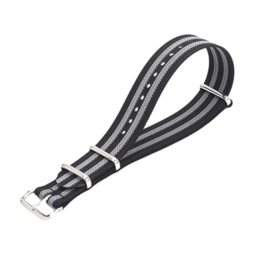 CLywdp 16/18/19/20/22/22/24 mm Nylon-Uhrenarmband, Stoff-Ersatzarmband, Armbandzubehör,22 mm von CLywdp