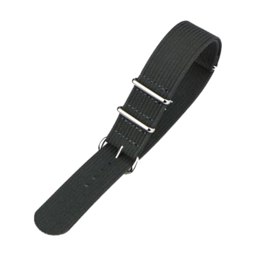CLywdp 16/18/19/20/22/22/24 mm Nylon-Uhrenarmband, Stoff-Ersatzarmband, Armbandzubehör,22 mm von CLywdp