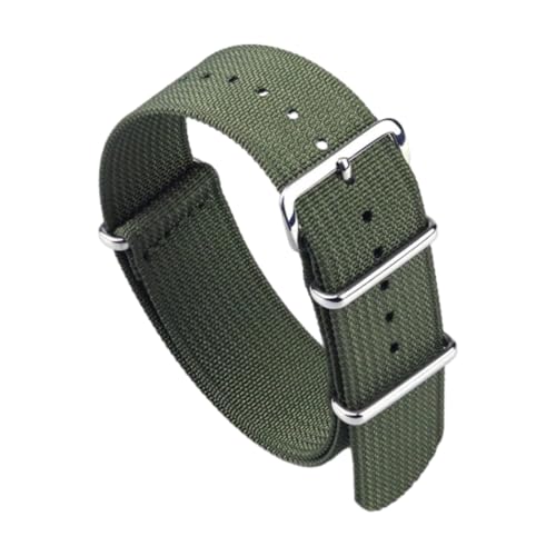 CLywdp 16/18/19/20/22/22/24 mm Uhrenarmband, geflochtenes Nylongewebe, Armbandzubehör,24 mm von CLywdp