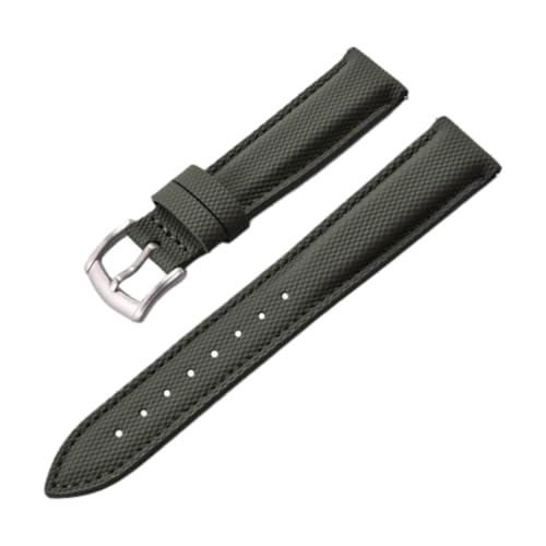 CLywdp 18/19/20/22 mm Canvas-Uhrenarmband, einfacher und vielseitiger Uhrenarmbandersatz,20 mm von CLywdp