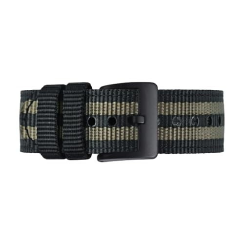 CLywdp 18/19/20/22 mm Schnellverschluss-Uhrenarmband aus Nylon, gebürstet, Ersatzarmband,20 mm von CLywdp