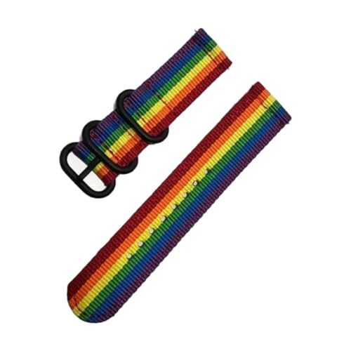 CLywdp 18/20/22/24 mm Nylon-Sportuhrenarmband, universelles Smartwatch-Ersatzarmband, verstellbares Uhrenarmband,18 mm von CLywdp