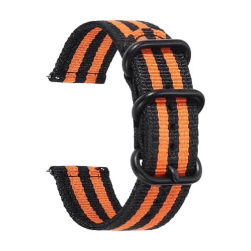 CLywdp 18/20/22/24 mm Nylon-Uhrenarmband, Ersatz-Uhrenarmband, lässig und schlicht.,24 mm von CLywdp