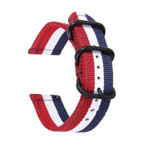 CLywdp 18/20/22/24 mm Nylon-Uhrenarmband, Ersatz-Uhrenarmband, lässig und schlicht.,24 mm von CLywdp