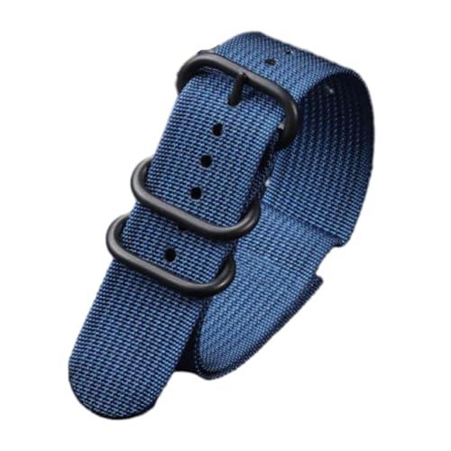 CLywdp 18/20/22/24 mm Nylon-Uhrenarmband, waschbares Ersatzarmband,Blau,18 mm von CLywdp