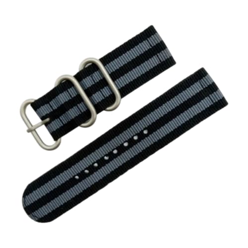 CLywdp 18/20/22/24 mm Uhrenarmband aus gewebtem Nylon-Canvas, universelles Uhrenarmband, alltägliches Ersatzzubehör,20 mm von CLywdp
