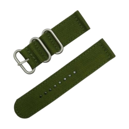 CLywdp 18/20/22/24 mm Uhrenarmband aus gewebtem Nylon-Canvas, universelles Uhrenarmband, alltägliches Ersatzzubehör,24 mm von CLywdp