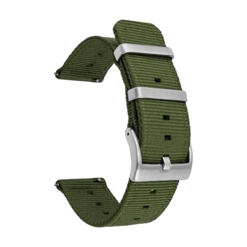 CLywdp 18/20/22/24 mm gewebtes Uhrenarmband aus Nylon mit Schnellverschluss-Dornschließe, Ersatzarmband,22 mm von CLywdp