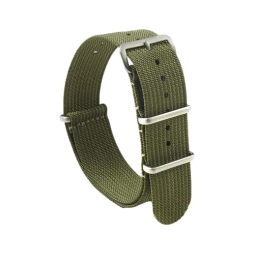 CLywdp 18/20/22 mm Nylon-Ersatzarmband, Outdoor-Sportzubehör, lässig und vielseitig, langlebig,Grün,20 mm von CLywdp