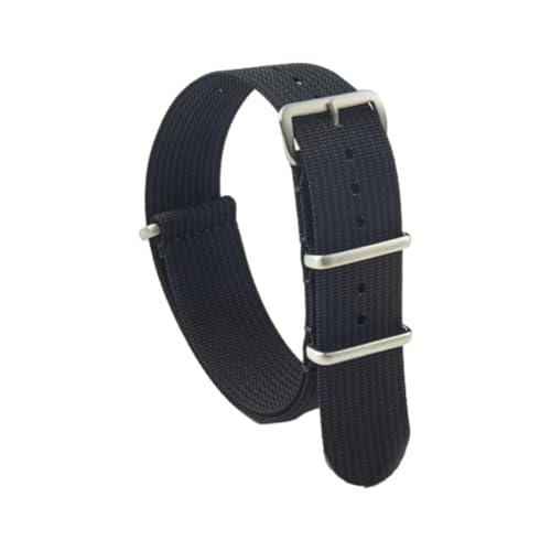 CLywdp 18/20/22 mm Nylon-Ersatzarmband, Outdoor-Sportzubehör, lässig und vielseitig, langlebig,Schwarz,22 mm von CLywdp