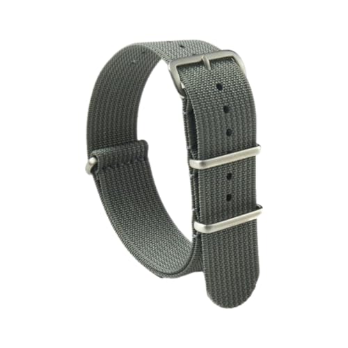 CLywdp 18/20/22 mm Nylon-Ersatzarmband, Outdoor-Sportzubehör, lässig und vielseitig, langlebig,grau,20 mm von CLywdp