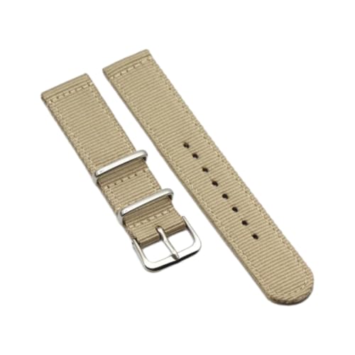 CLywdp 18/20/22 mm Nylon-Ersatzarmband, einfarbig, verstellbar, geeignet für Smartwatches,Beige,20 mm CLywdp 18/20/22 mm Nylon-Ersatzarmband, einfarbig, verstellbar, geeignet für Smartwatches,Beige,20 mm von CLywdp