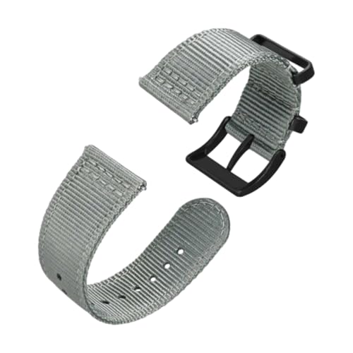 CLywdp 18/20/22 mm Nylon-Uhrenarmband, Schnellverschluss, silberne Stahlschnalle,18 mm von CLywdp
