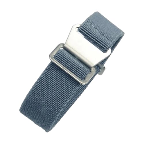 CLywdp 18/20/22 mm Stretch-Nylon-Uhrenarmbänder, Schnellverschluss-Armbänder, Uhrenzubehör,Grau,18 mm von CLywdp