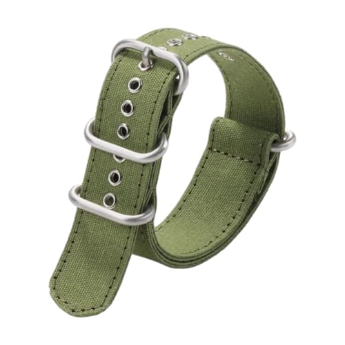 CLywdp 18/20/22 mm Uhrenarmband aus Nylon-Canvas, Ersatzarmband, alltägliches Freizeitaccessoire.,20 mm von CLywdp