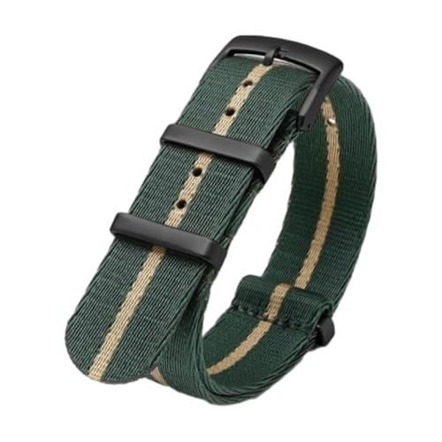 CLywdp 18/20/22 mm Uhrenarmband aus Nylon-Canvas, einfaches und vielseitiges Ersatzarmband,18 mm von CLywdp