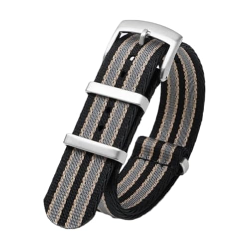 CLywdp 18/20/22 mm Uhrenarmband aus Nylon-Canvas, einfaches und vielseitiges Ersatzarmband,20 mm von CLywdp