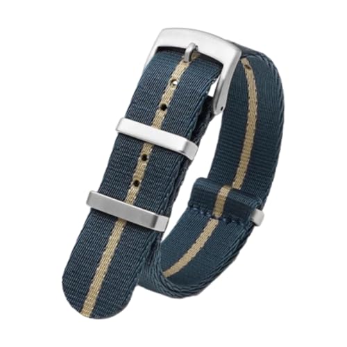 CLywdp 18/20/22 mm Uhrenarmband aus Nylon-Canvas, einfaches und vielseitiges Ersatzarmband,22 mm von CLywdp