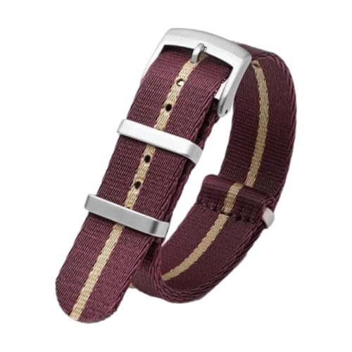 CLywdp 18/20/22 mm Uhrenarmband aus Nylon-Canvas, einfaches und vielseitiges Ersatzarmband,22 mm von CLywdp
