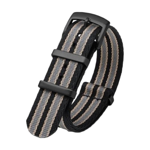 CLywdp 18/20/22 mm Uhrenarmband aus Nylon-Canvas, einfaches und vielseitiges Ersatzarmband,24 mm von CLywdp