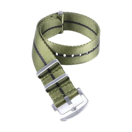CLywdp 18/20/22 mm weiches Nylon-Uhrenarmband, einfaches und vielseitiges Ersatzarmband,22 mm von CLywdp