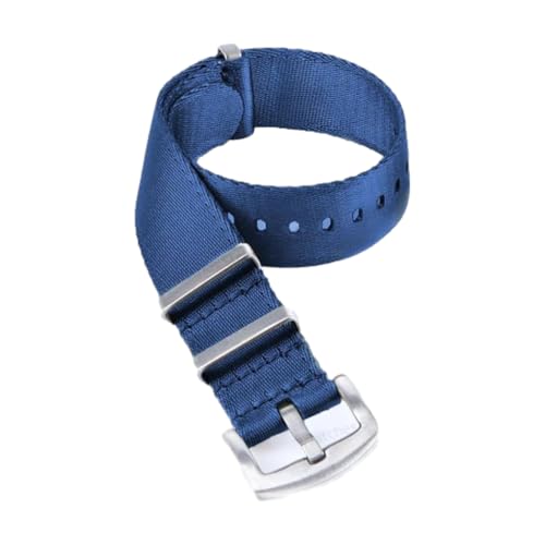 CLywdp 18/20/22 mm weiches Nylon-Uhrenarmband, einfaches und vielseitiges Ersatzarmband,Blau,18 mm von CLywdp