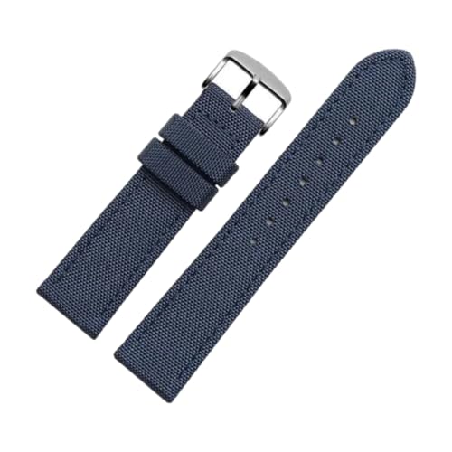 CLywdp 19/20/22/23/24 mm Uhrenarmband aus Nylon-Leder, waschbar, einfaches und vielseitiges Ersatzarmband,18 mm von CLywdp