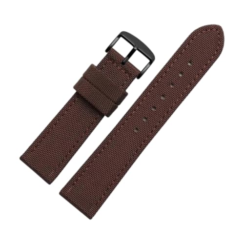 CLywdp 19/20/22/23/24 mm Uhrenarmband aus Nylon-Leder, waschbar, einfaches und vielseitiges Ersatzarmband,20 mm von CLywdp