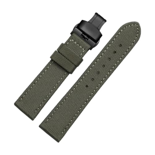 CLywdp 19/20/22/23/24 mm Uhrenarmband aus Nylon-Leder, waschbar, einfaches und vielseitiges Ersatzarmband,20 mm von CLywdp