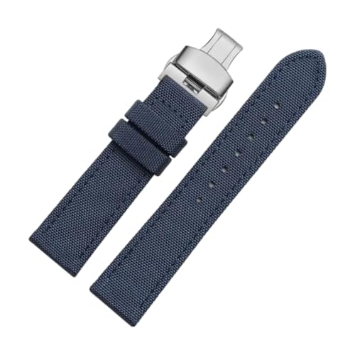 CLywdp 19/20/22/23/24 mm Uhrenarmband aus Nylon-Leder, waschbar, einfaches und vielseitiges Ersatzarmband,23 mm von CLywdp