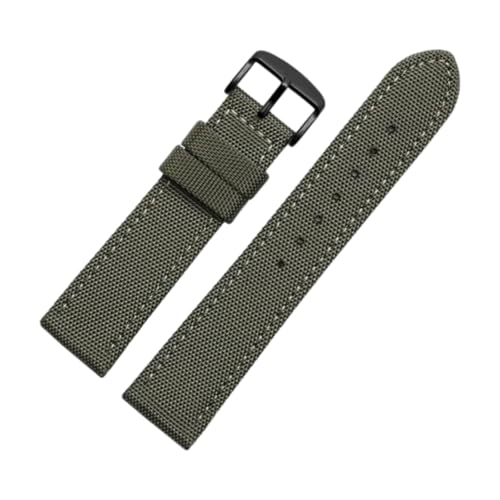 CLywdp 19/20/22/23/24 mm Uhrenarmband aus Nylon-Leder, waschbar, einfaches und vielseitiges Ersatzarmband,24 mm von CLywdp