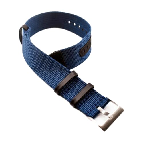 CLywdp 20/22 mm Canvas-Nylon-Uhrenarmband, universelles Ersatzarmband, für den Alltag und Freizeit,Blau,22 mm von CLywdp