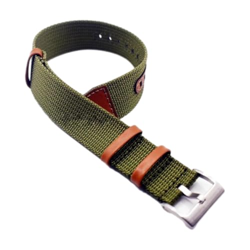 CLywdp 20/22 mm Canvas-Nylon-Uhrenarmband, universelles Ersatzarmband, für den Alltag und Freizeit,Grün,20 mm von CLywdp