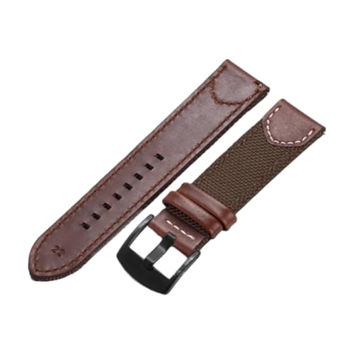 CLywdp 20/22 mm Canvas-Nylon-Uhrenarmband, universelles Ersatzarmband, lässig und minimalistisch,20 mm von CLywdp