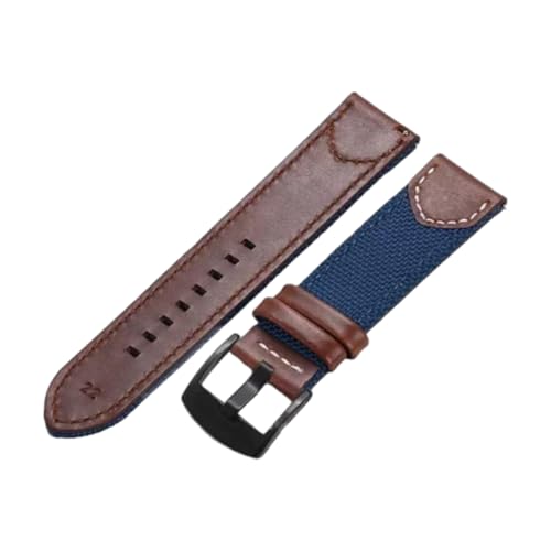 CLywdp 20/22 mm Canvas-Nylon-Uhrenarmband, universelles Ersatzarmband, lässig und minimalistisch,22 mm von CLywdp