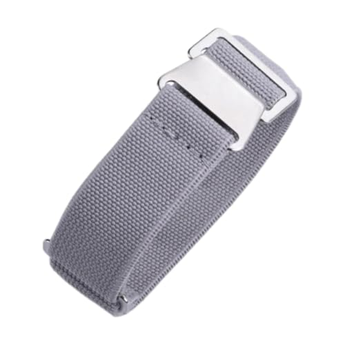 CLywdp 20/22 mm Nylon-Uhrenarmband, waschbar und langlebig, Ersatzarmband,Grau,22 mm von CLywdp